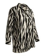 Zebra Desen Oversize Gömlek - Görsel 2