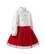 Kız Çocuk Etek Gömlek Takım - Görsel 2